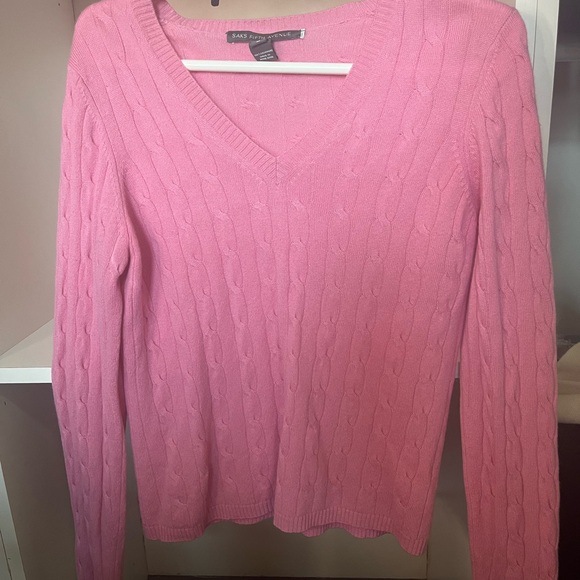 PINK CASHMERE SWEATER - Picture 3 of 3